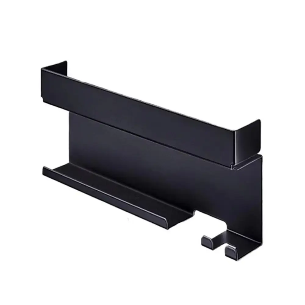 No Drill Hair Tool Organizer Tool Storage Bathroom Shelf Wall Mounted Storage Rack Rust-proof Corrosion-resistant