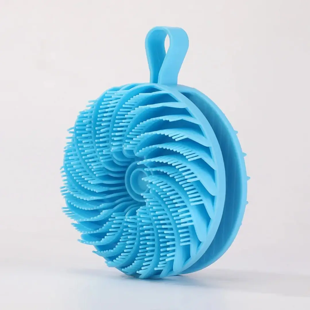 Silicone Body Scrubber 2 In 1 Double Sided Bath Br...