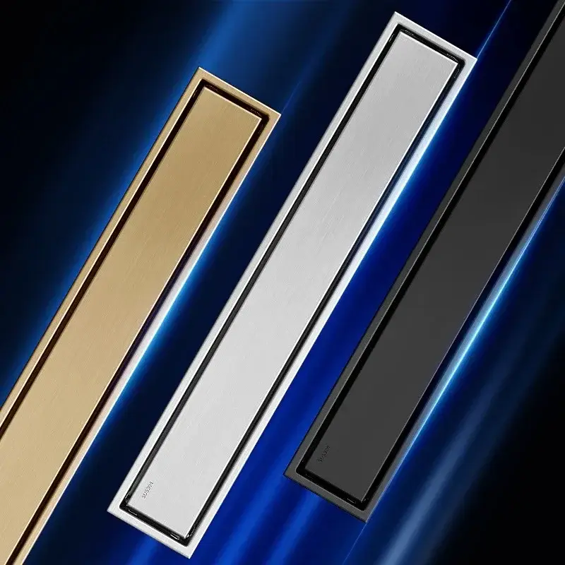 Invisible Floor Drain 304 Stainless Steel Hidden Extended Floor Drain Anti-Odor Shower Drain Bathroom Accessories Drainer