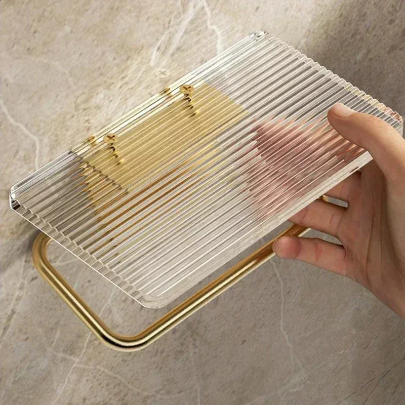 Toilet Paper Holder with Shelf No Punching Roll Tissue Hanger