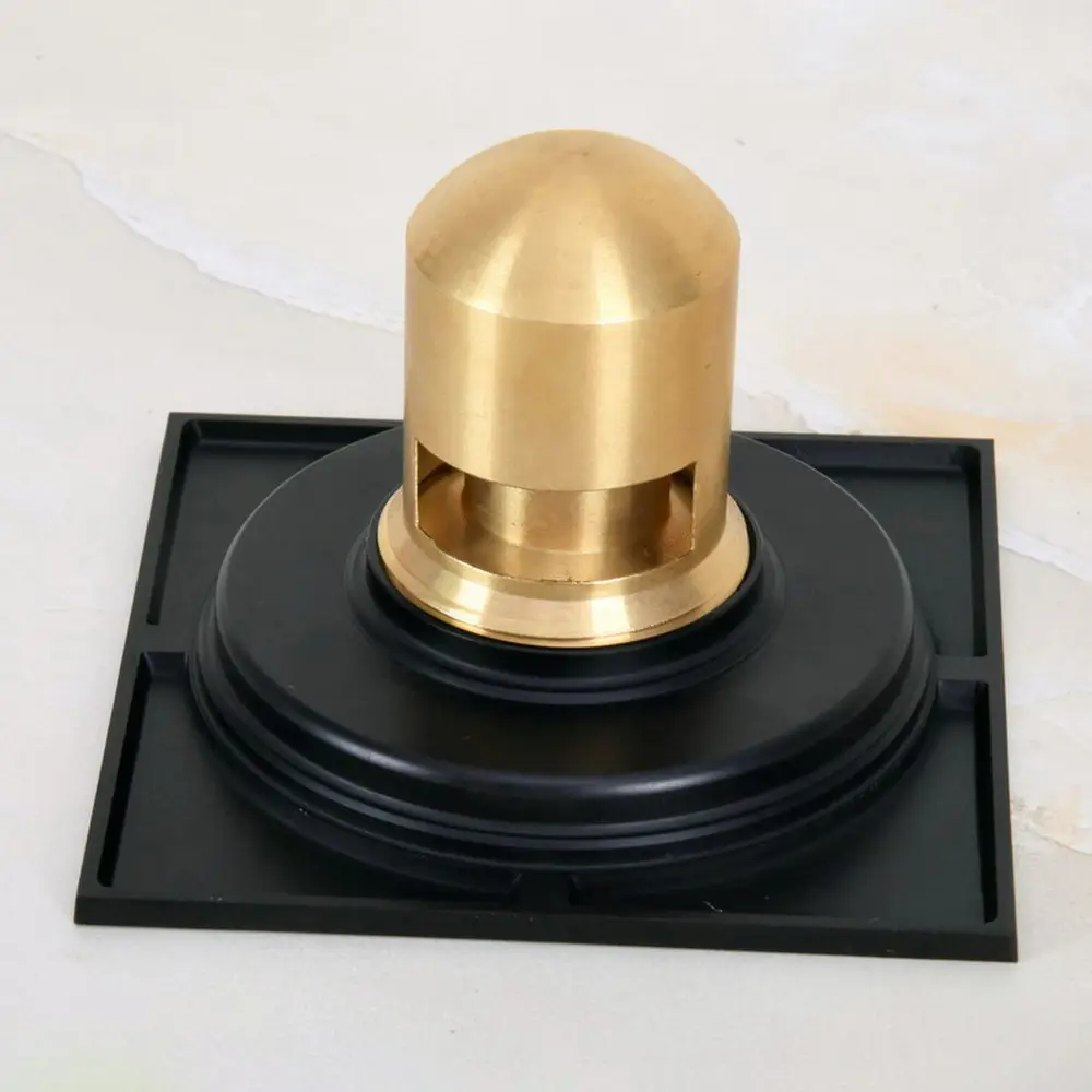 Square Bath Floor Drain Shower Waste Water Drain C...