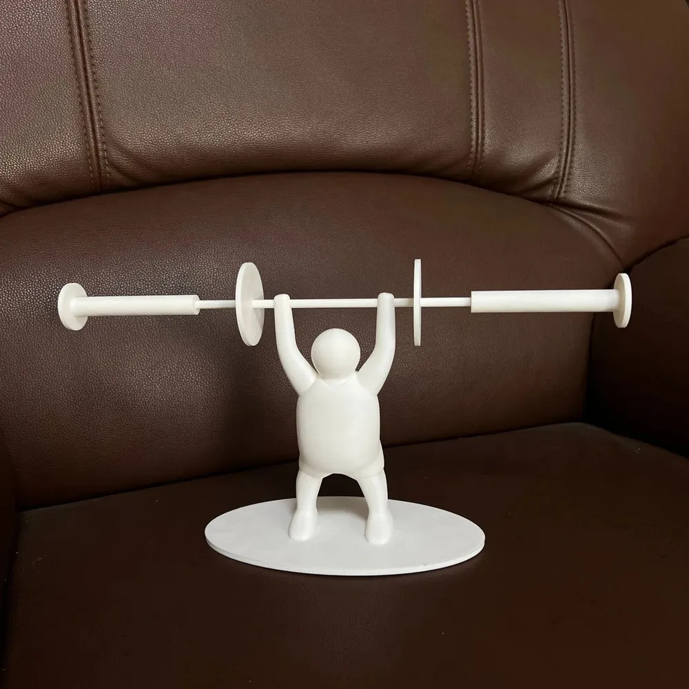 Fun Weightlifter Toilet Paper Holder
