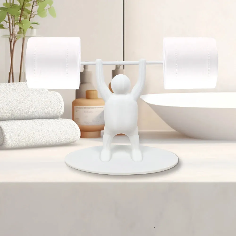 Fun Weightlifter Toilet Paper Holder