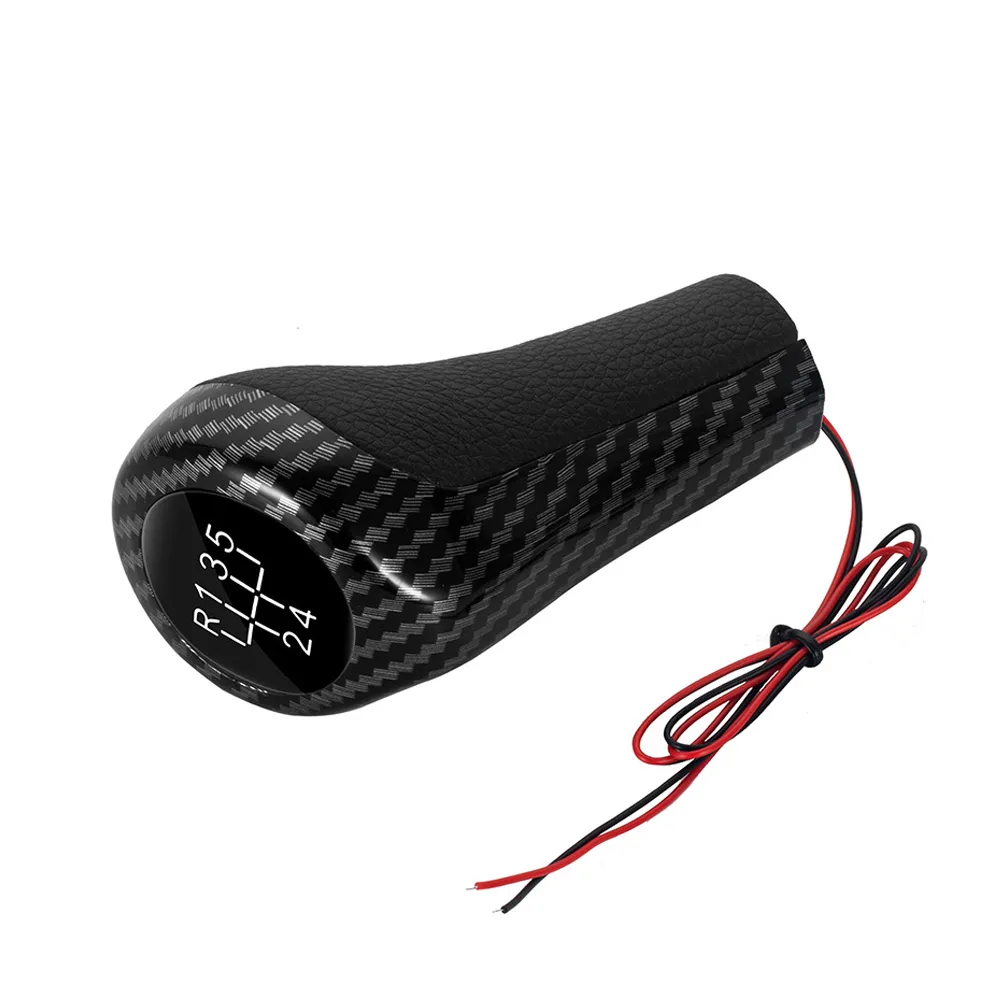 5 6 Speed Car Gear Shift Knob W/LED Backlight Shif...
