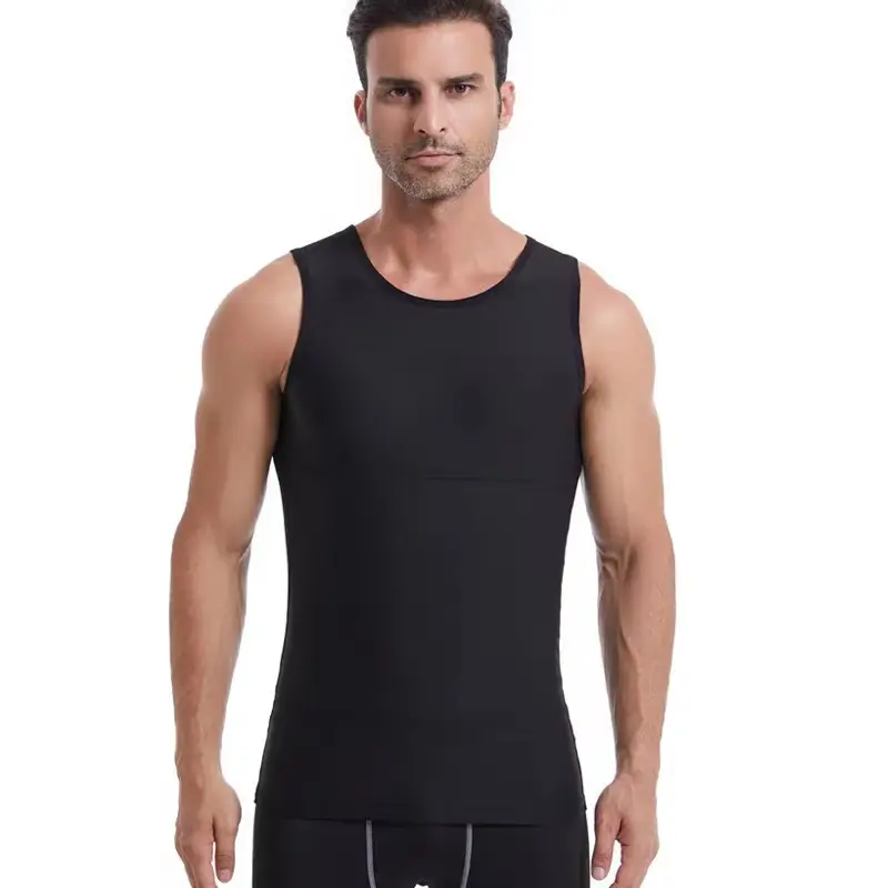 Men's Vest Belly Tightening Sleeveless Tank Tops T...