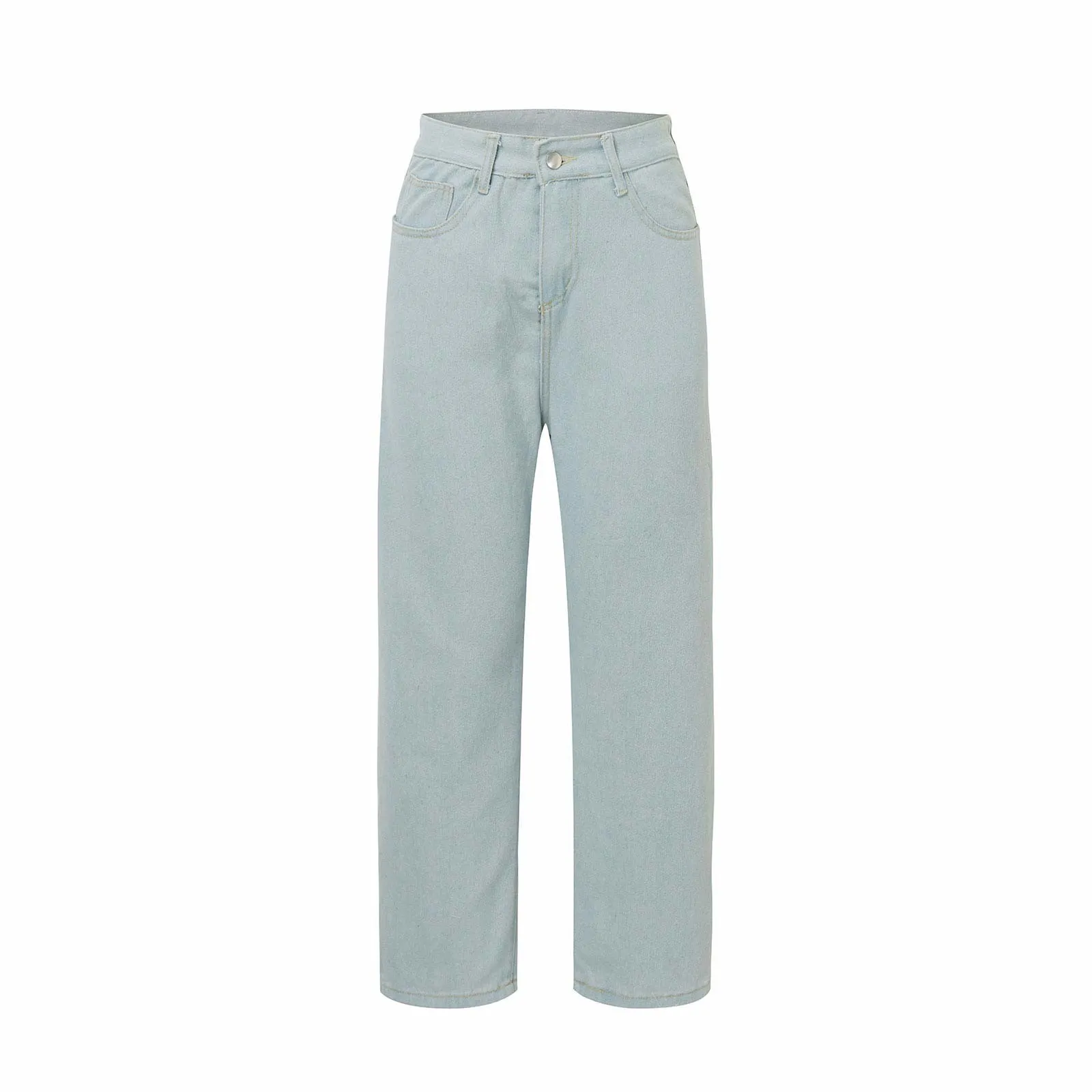 Women's Jeans Pocket Relaxed Cargo Pants Wide Leg ...