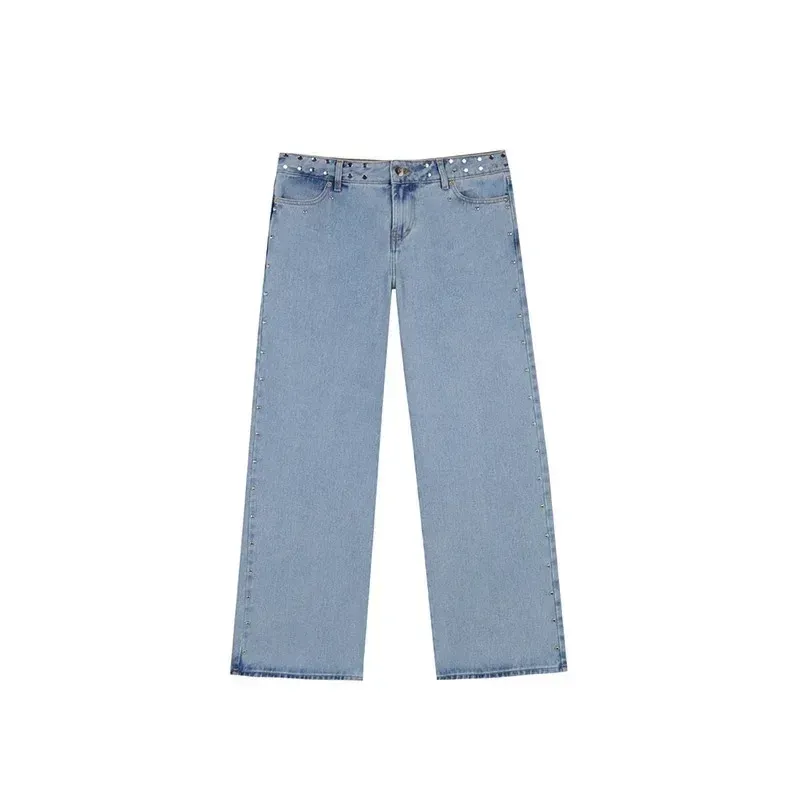 Women Jeans Baggy Clothing Casual Straight Denim Pant