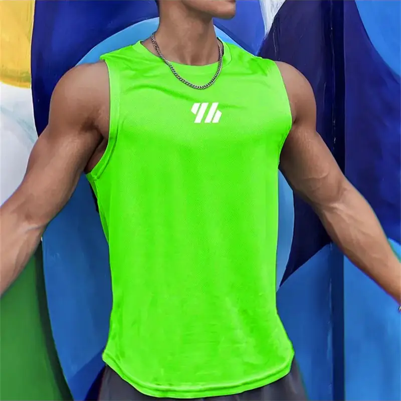 Gym Vest High Quality Sleeveless Men Tank Tops Fitness Sports Vest