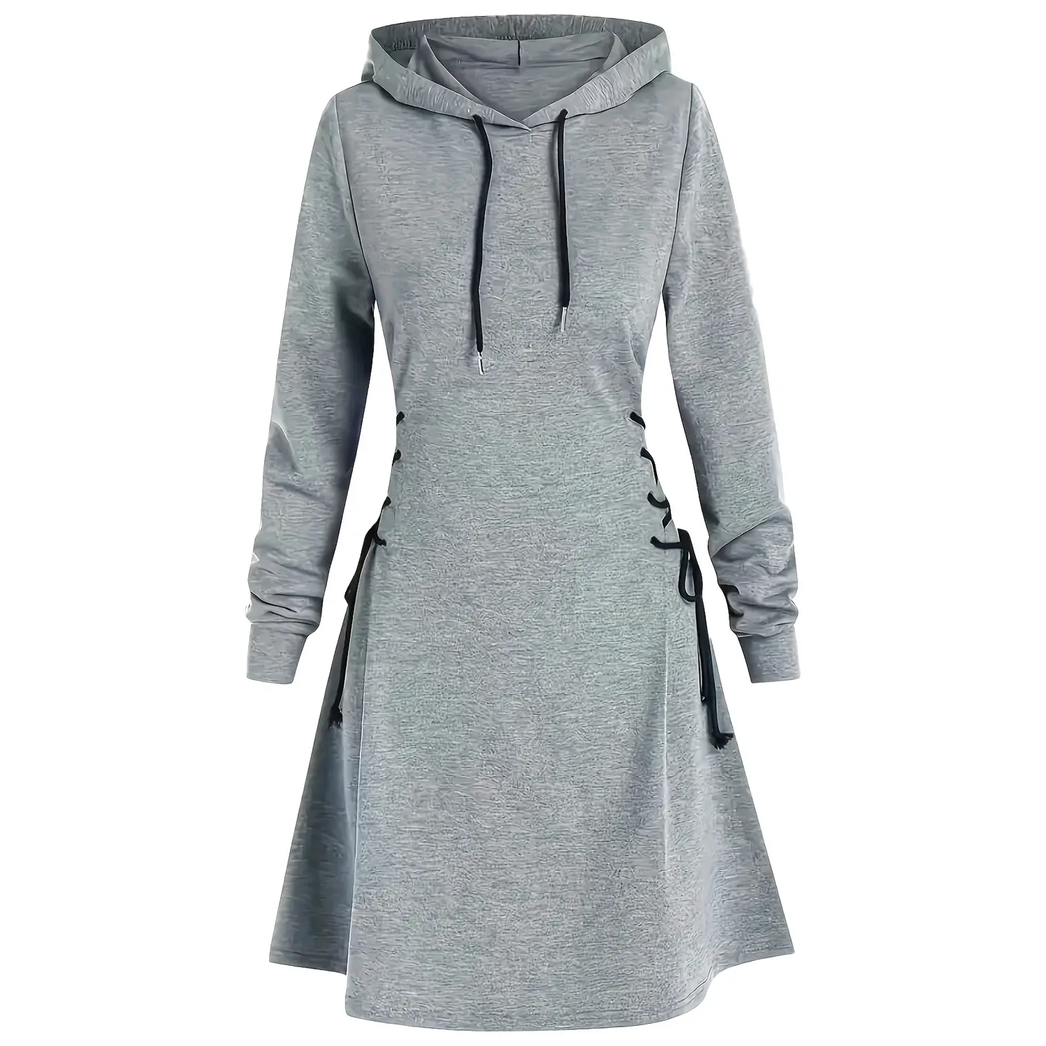 Long-Sleeved Dress Women's Clothing Hooded Casual ...