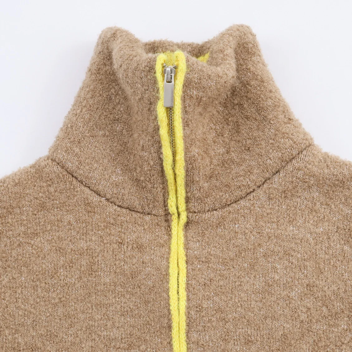 Women’s Winter Oversized Colorblock Zipper ...