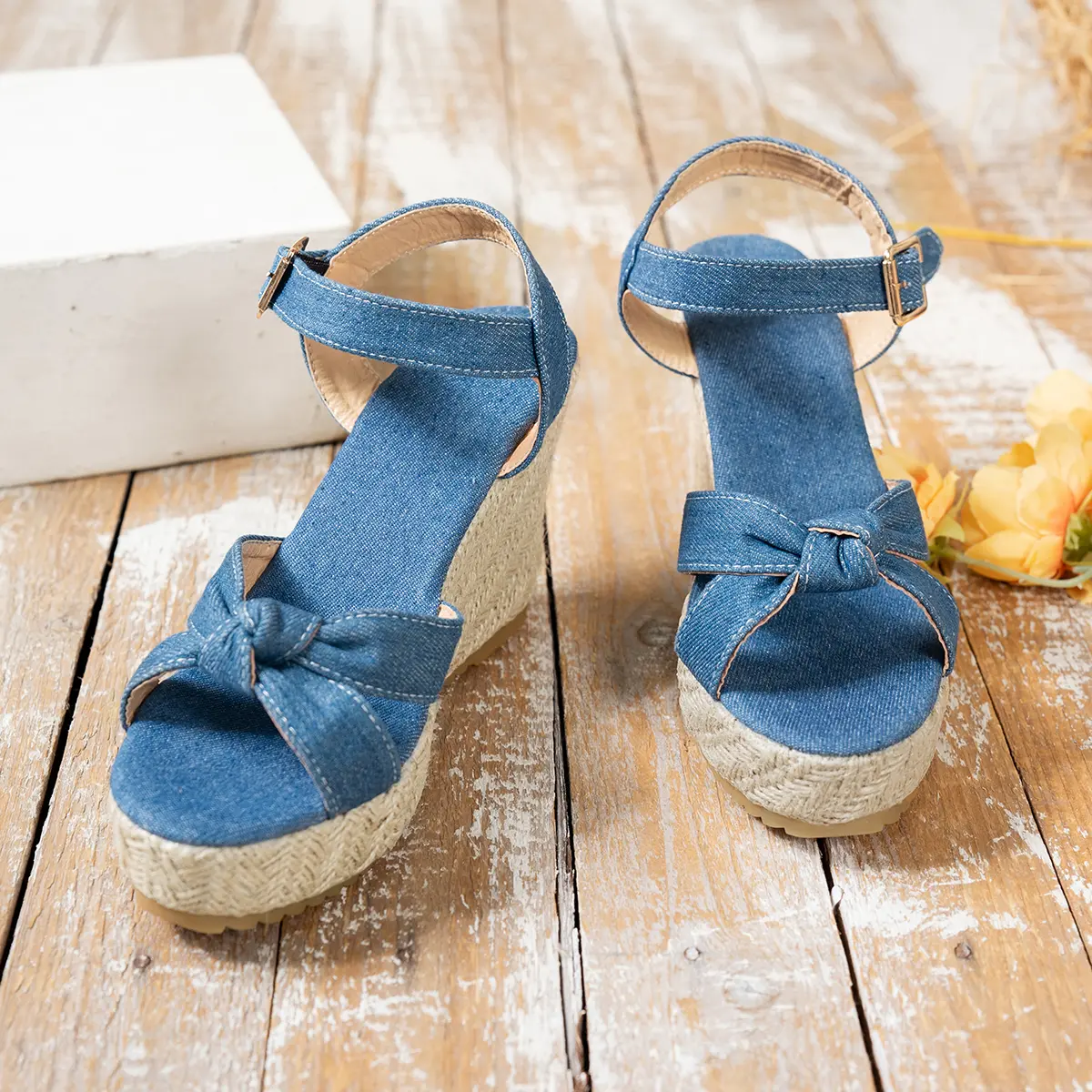 Wedge Sandals Summer Fashion High Heel Sandalias Thick Bottom Retro Open Toe Ladies Shoes