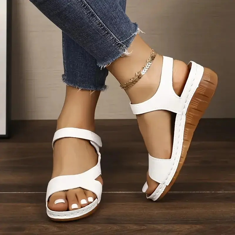 Women Summer Beach Heels Casual Wedges Footwear Summer Shoes Soft Heeled Sandals Woman