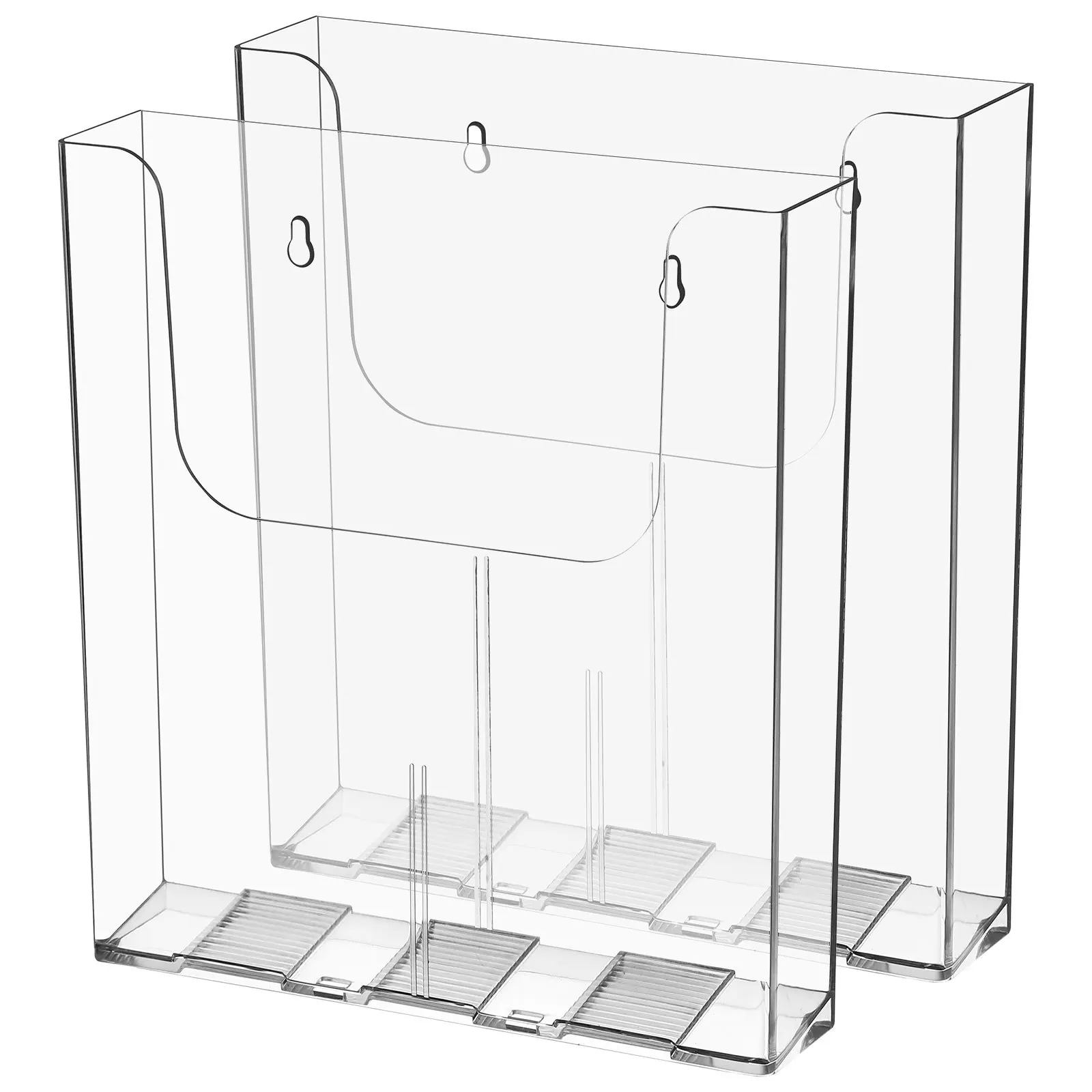 Two Wall-Mounted File Racks Suitable For Offices Shopping Malls Hotelsand Other Locations