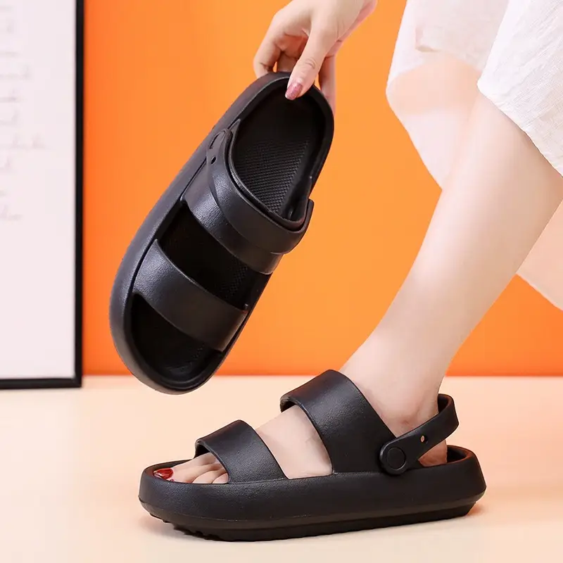 Summer Women Sandals Non-slip Breathability Thick Sole Home Women Shoes Outdoor Soft Sole Sandals