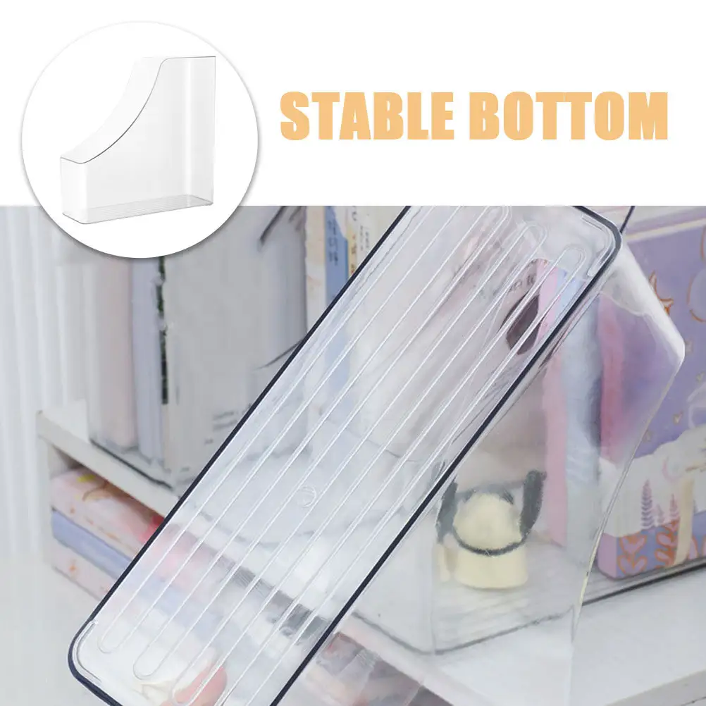 Vertical File Organizer Holder For Documents Office Supplies Desktop Storage Rack Folder Magazine Stand