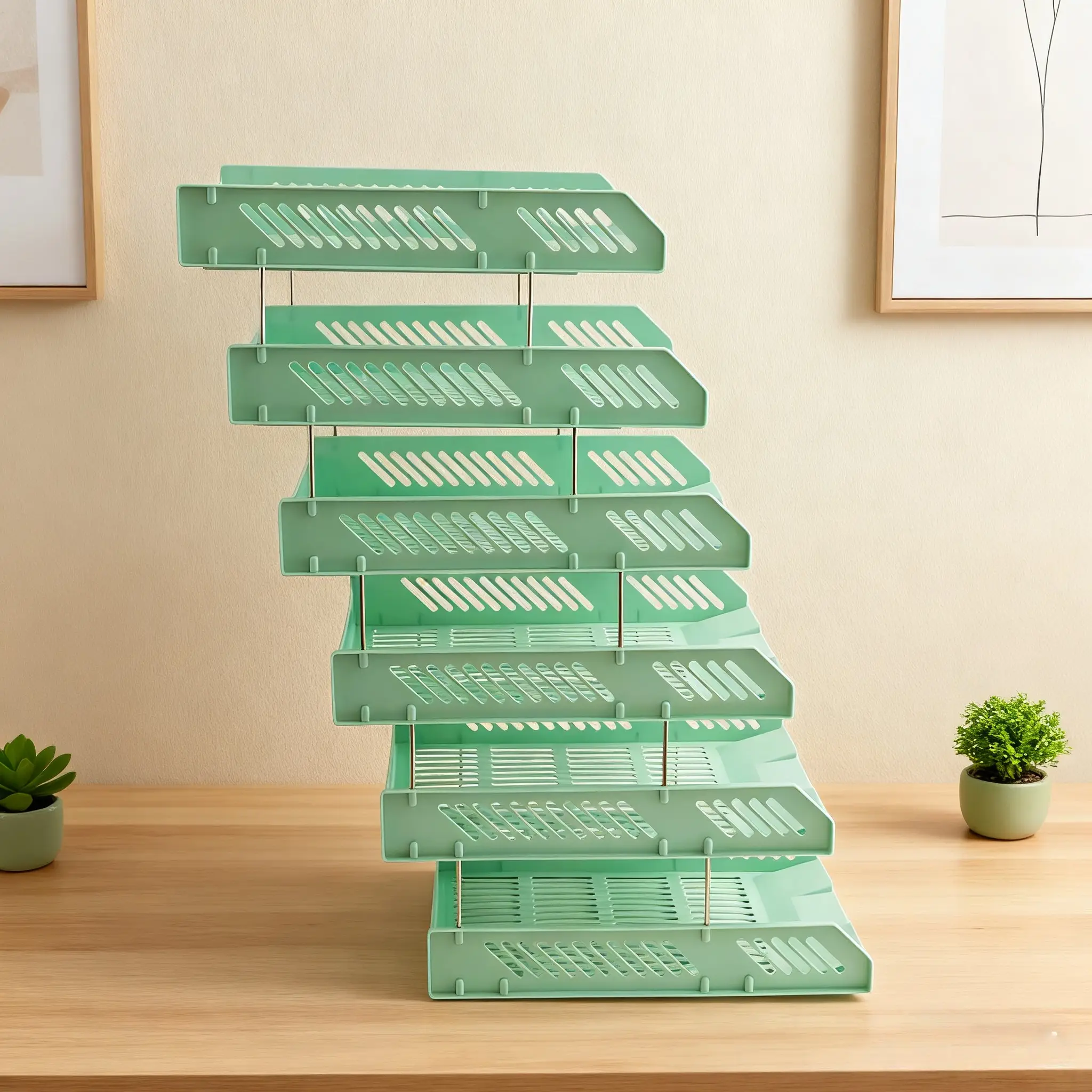 Office File Rack Document Frame File Basket Folder Storage BoxStorage Tray Book Stand