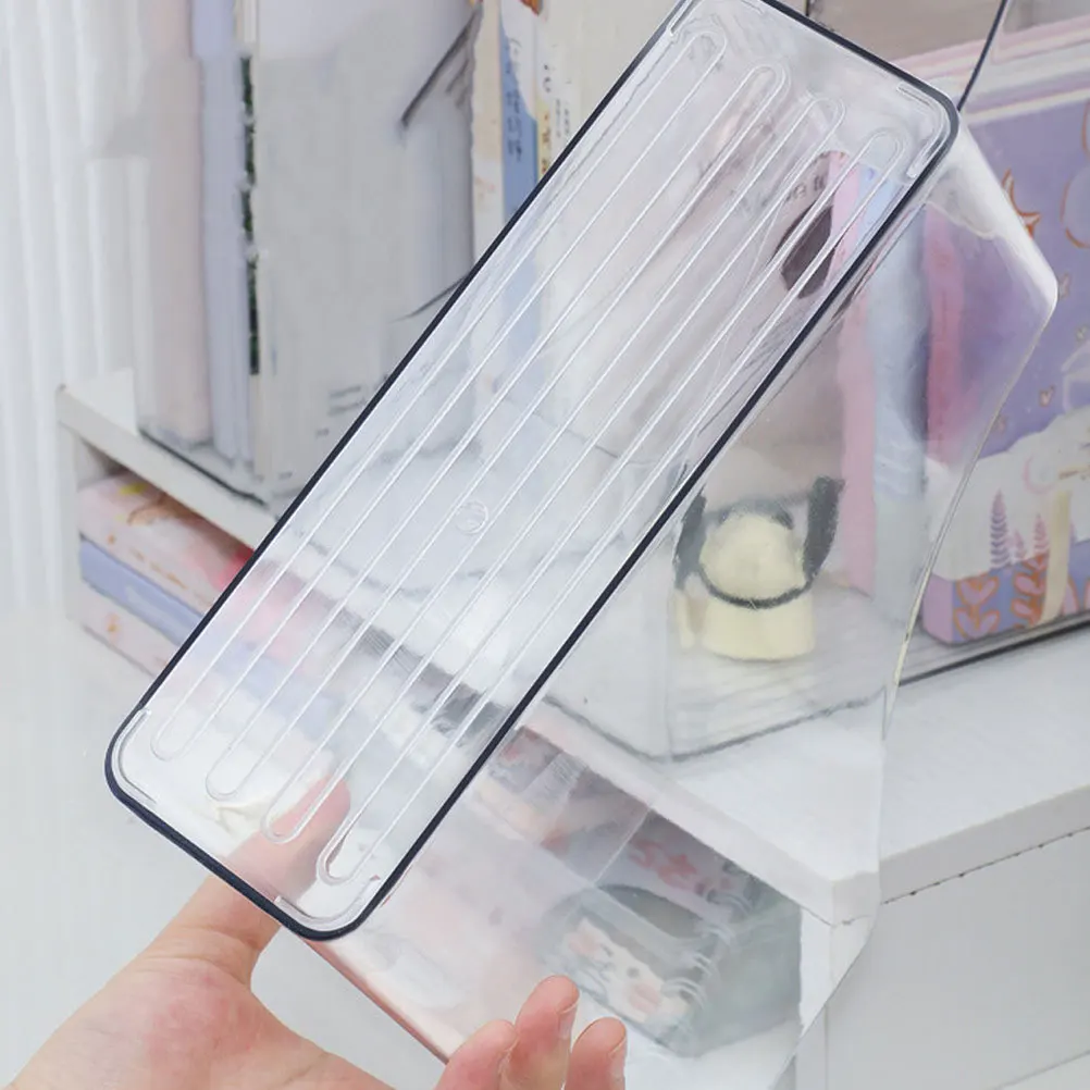 Vertical File Organizer Holder For Documents Office Supplies Desktop Storage Rack Folder Magazine Stand