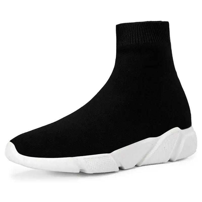 Men Shoes Casual Warm Stretch Socks Non Slip Outdoor Walking Shoes