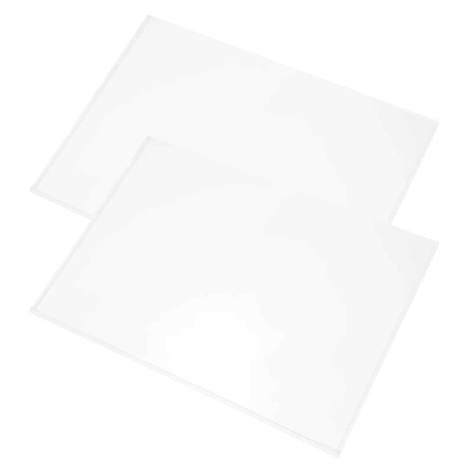 2Pcs File Display Box Document Holder Office File Storage Rack Clear Slot