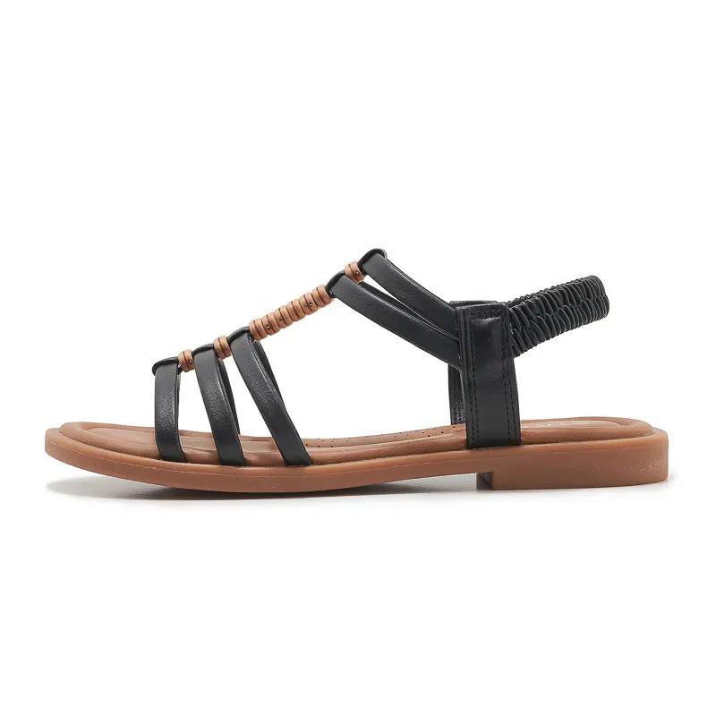 Bohemian Style Fashion Trend Sandals For Women's Elastic Straps Lightweight And Comfortable Sandals