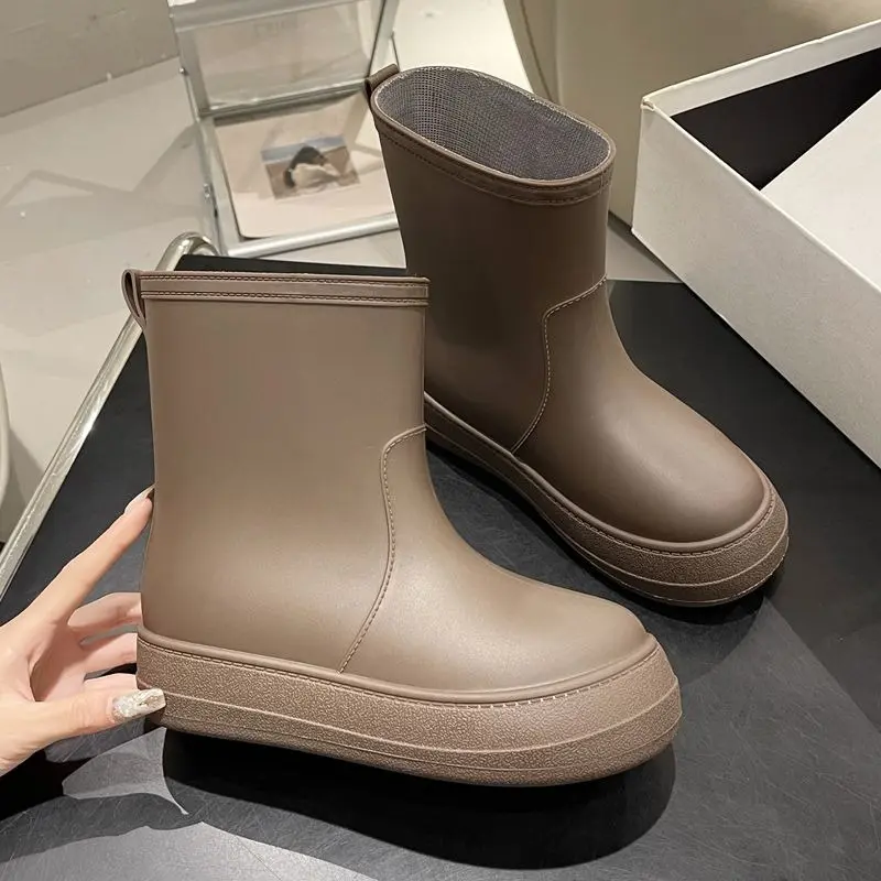 Women's Thick Sole Rain Boots Anti-Slip Waterproof...