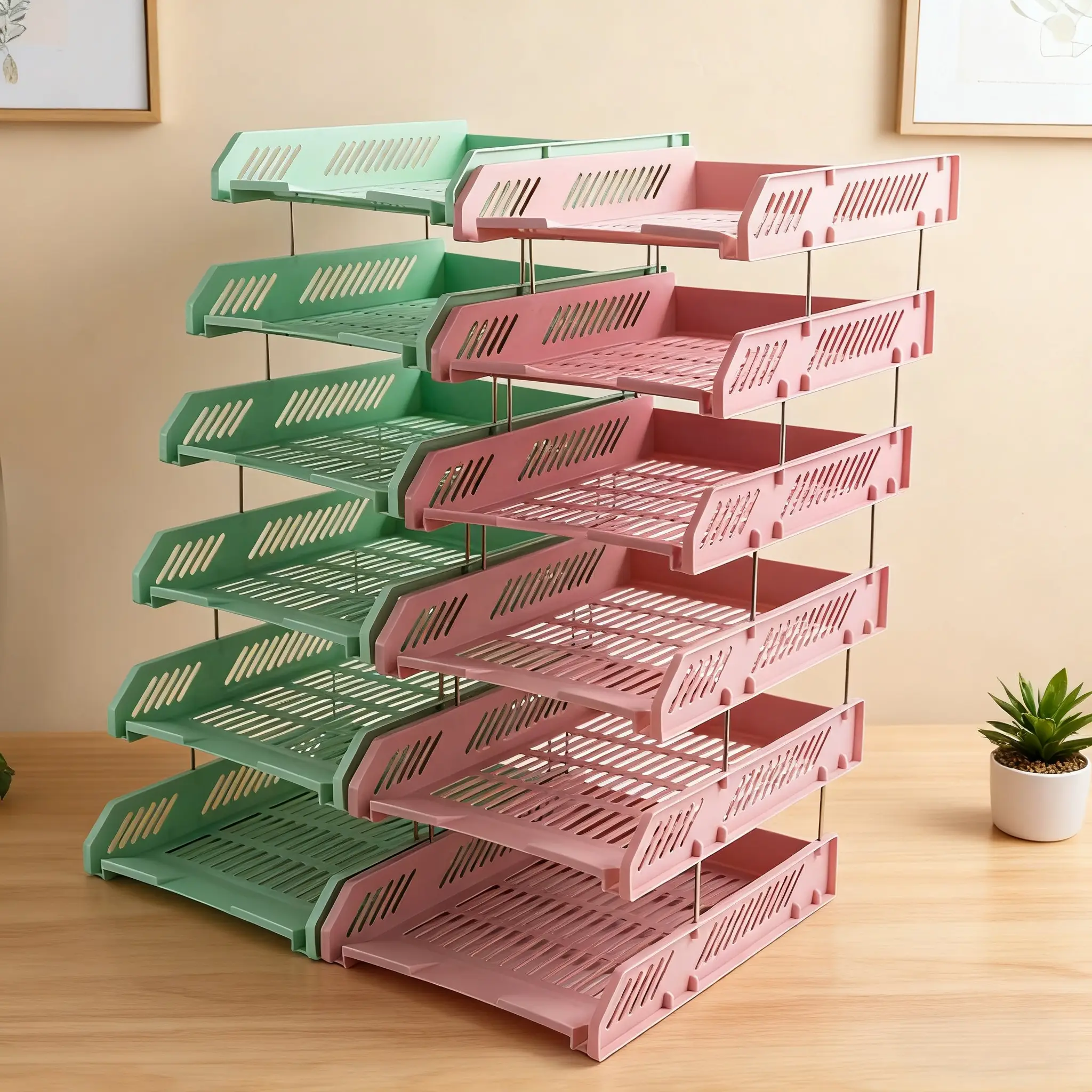 Office File Rack Document Frame File Basket Folder Storage BoxStorage Tray Book Stand