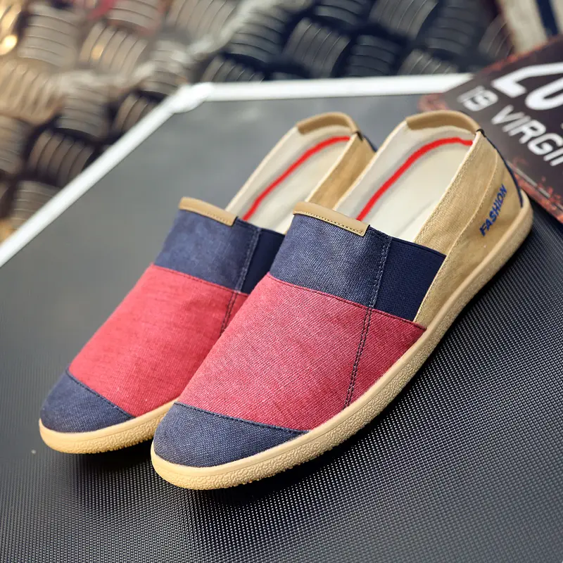 Espadrilles Men Breathable Casual Shoes Canvas For Men Flat Boat Sneakers Man Classic lightweight Men's Loafers