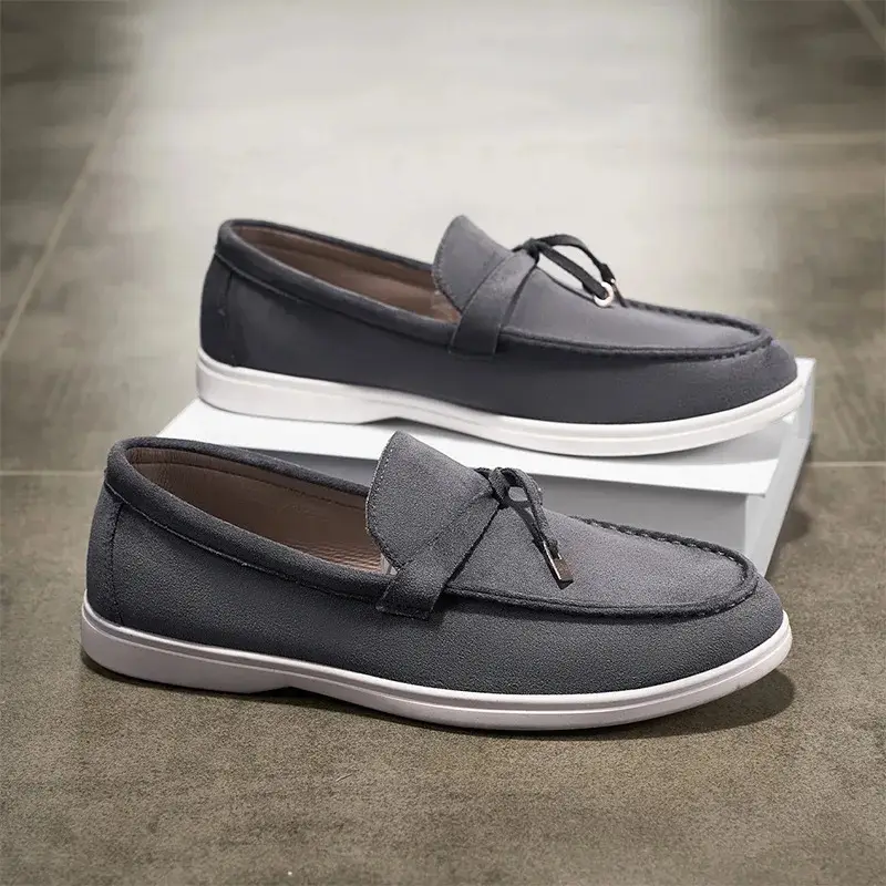 Men's Casual Breathable Lightweight Round Toe Bean...