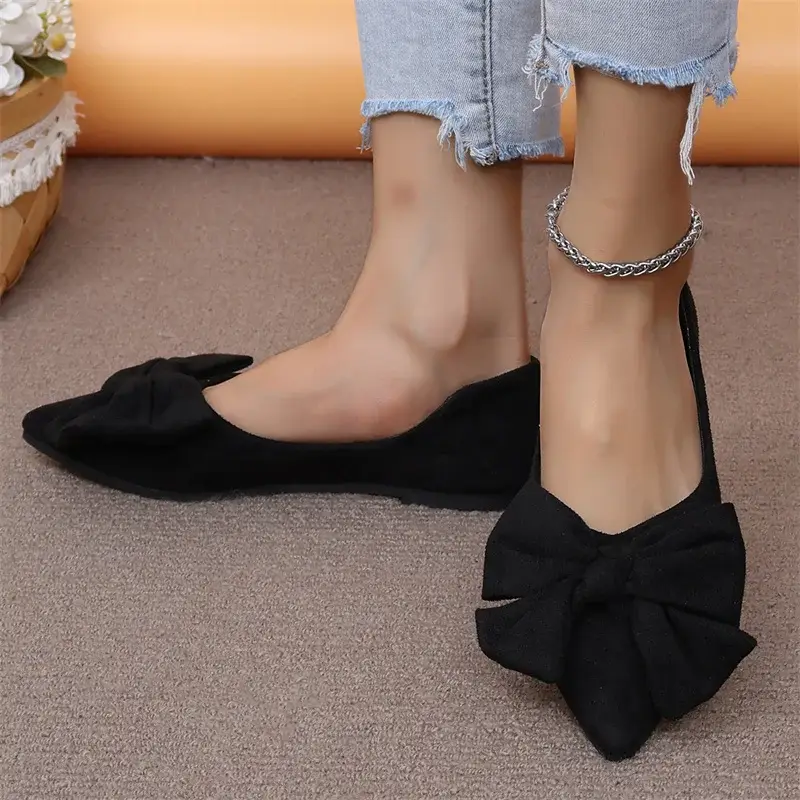 Stylish Comfortable And Versatile Flat Bow Shoes