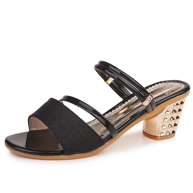 Summer Low-Heeled Block-Heeled Fashion Sandals
