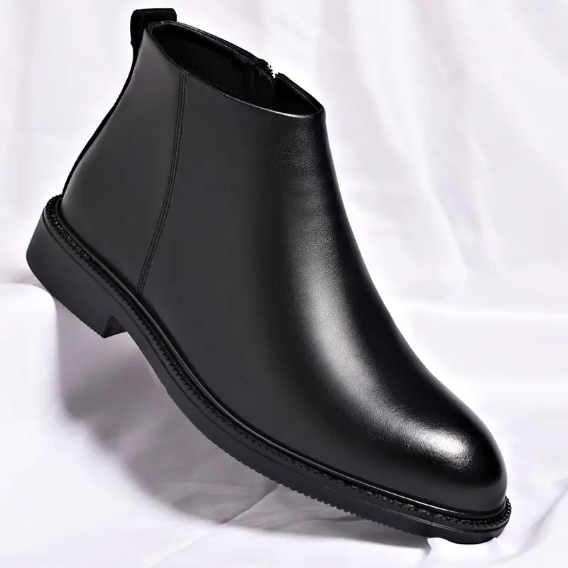 Men's Ankle Boots Non-Slip High-Top Shoes British Style Boots