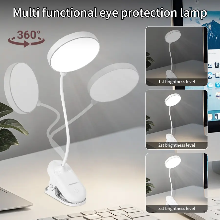 Eye-Protecting Flexible Reading Light Desktop Light Strip Clip