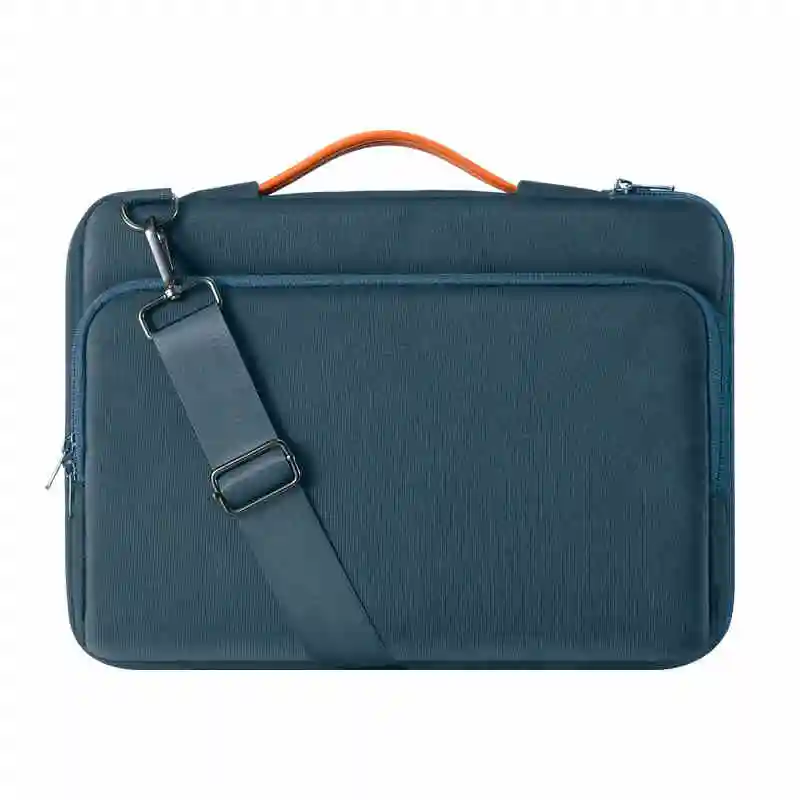 Shockproof Crossbody Laptop Bag Adjustable Strap & Handle