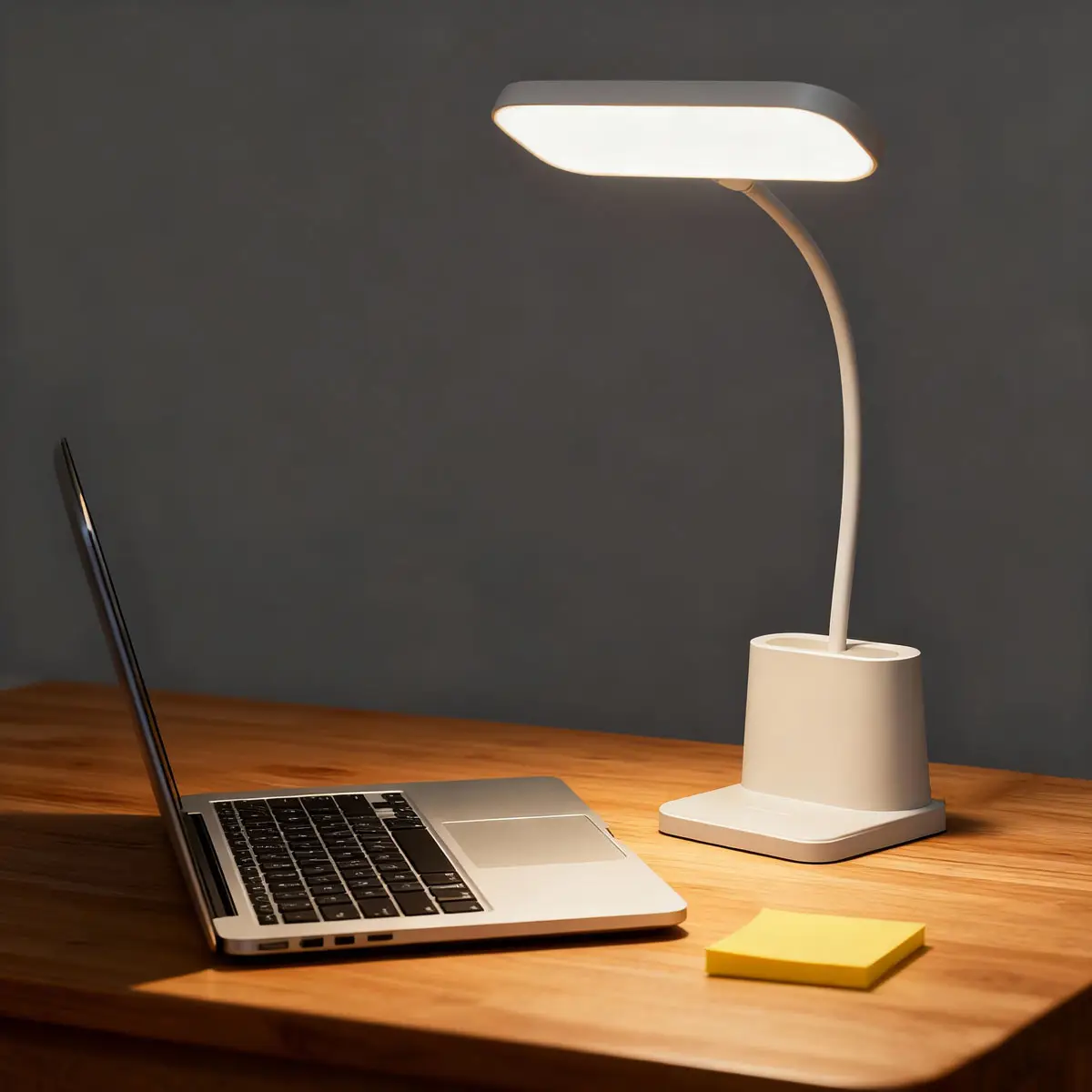 LED Desk Lamp With Three Dimmable Levels Wireless Desktop Lamp