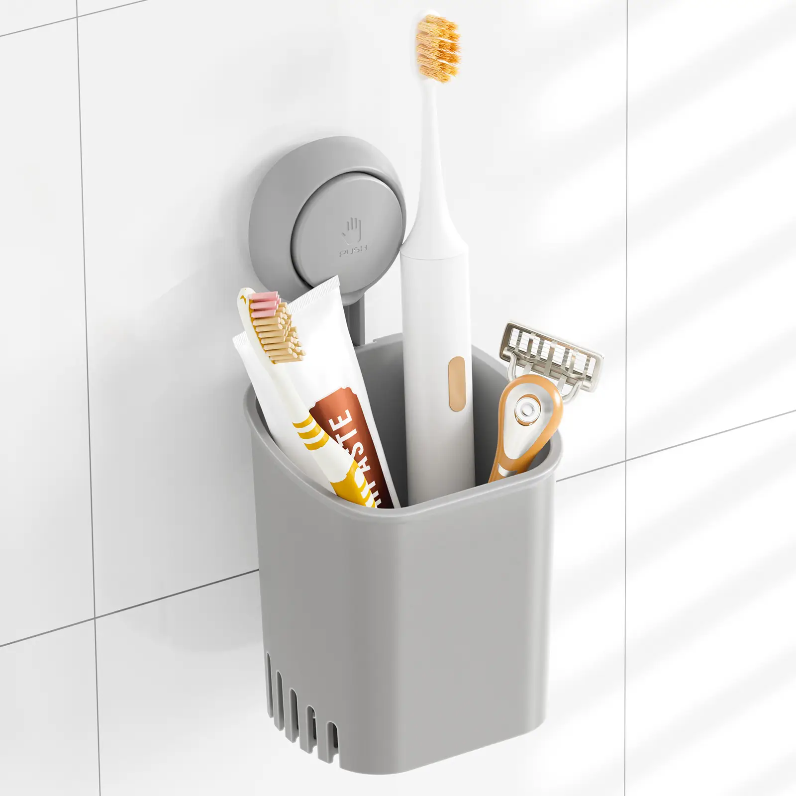 Suction Cup Toothbrush Holder No Drilling Removabl...