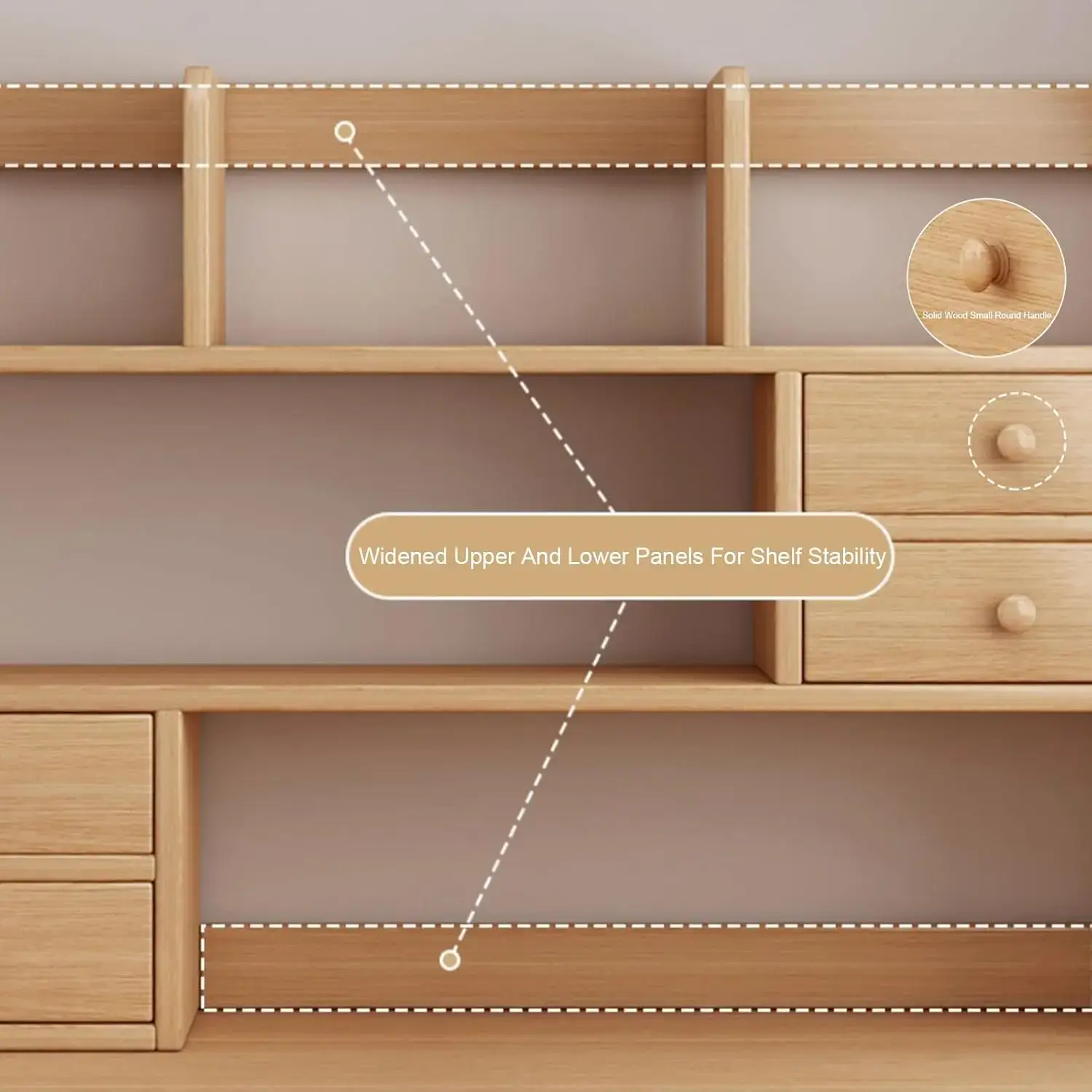 Compact Desktop Bookshelf Storage Rack