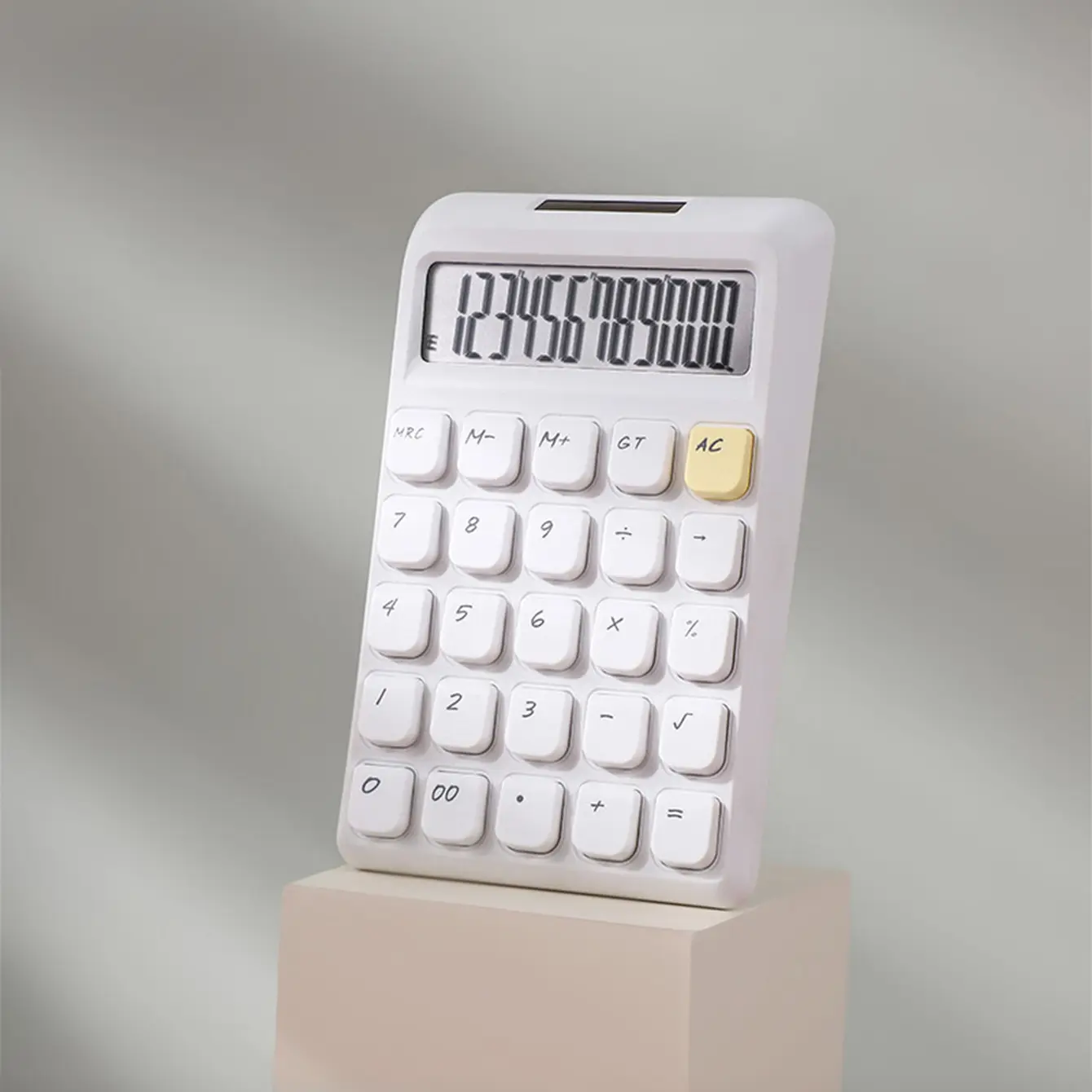 Dual Power Calculator with Large Buttons Solar-powered