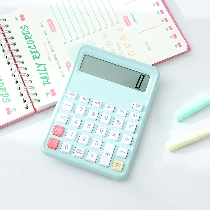 Compact & Portable Calculator with Silent Soft Keys Big Display