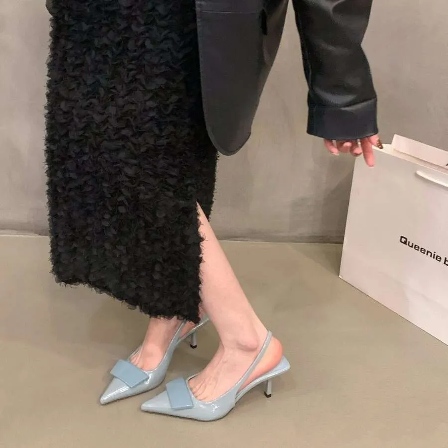 Women's French Pointed-Toe Low-Heeled Shoes