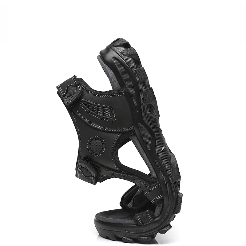 Men's Fashion Open-Toe Casual Sandals Adjustable Non-Slip Comfortable Soft-Soled Beach Shoes