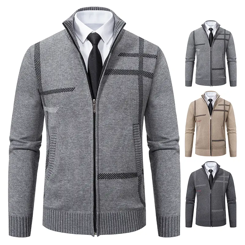 Men's Knitted Cardigan Sweater Casual Knitwear Top