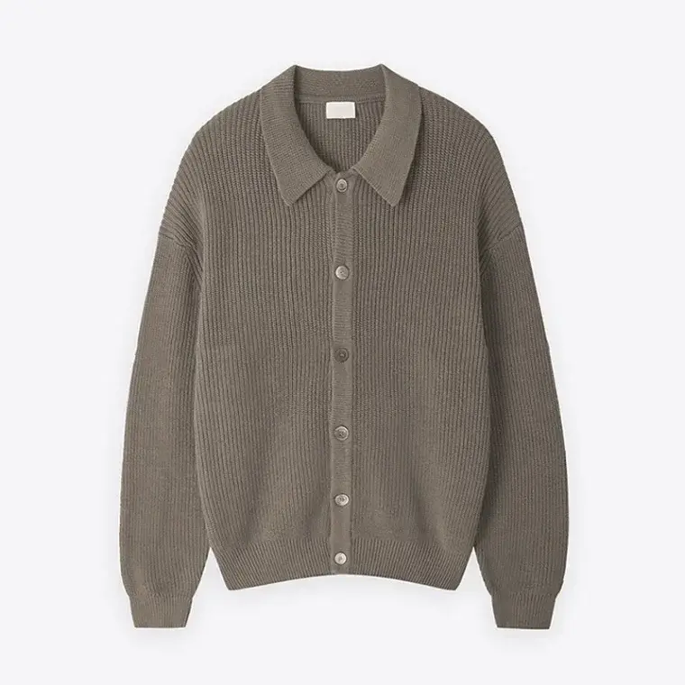 Men's Casual Cardigan Sweater Coat Knitted Jacket Male Top