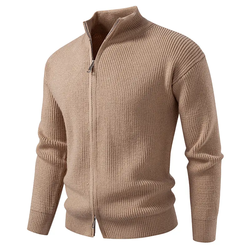 Men's Stand Collar Smart Casual Knitted Cardigan S...