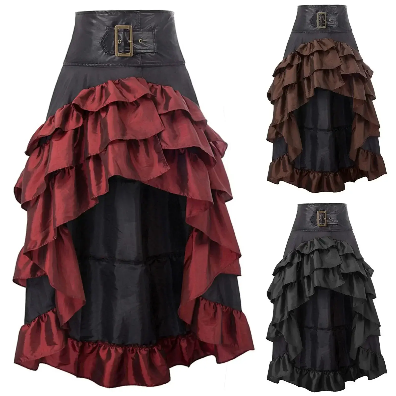 Women's Fashion Temperament Leather Skirt