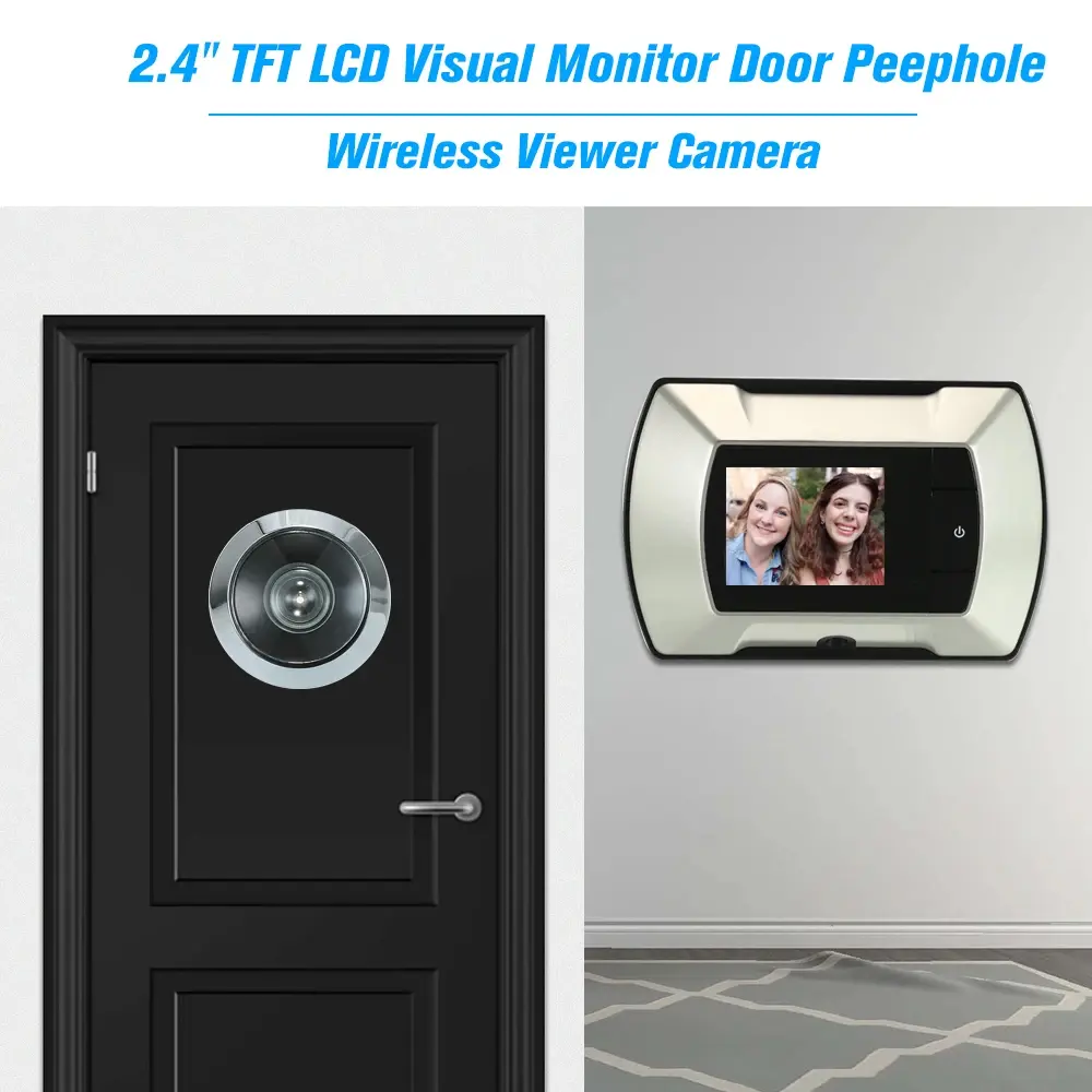 LCD Video Monitor Peephole, Wireless Digital Motor...