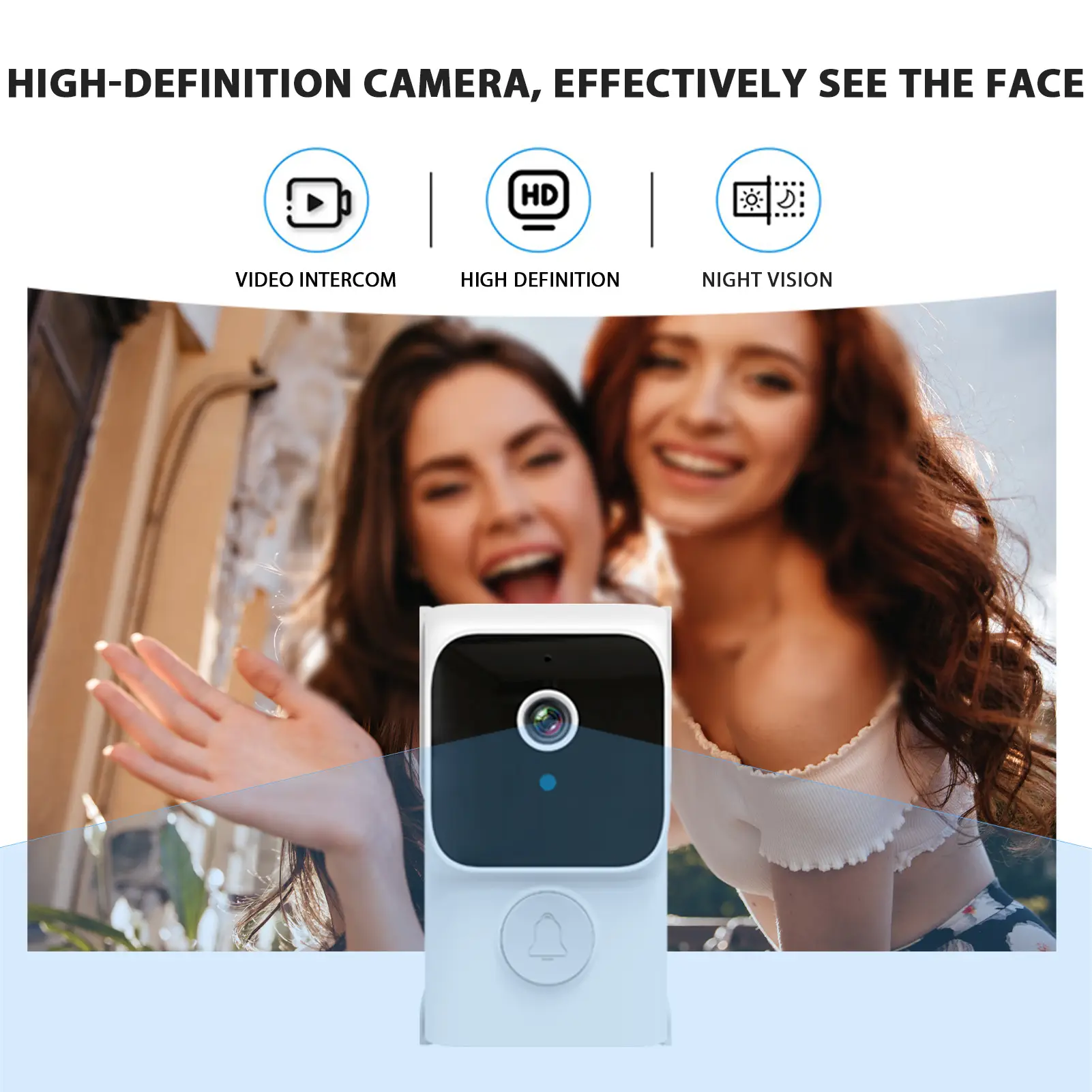 Wireless Video Doorbell With Camera Intercom Syste...