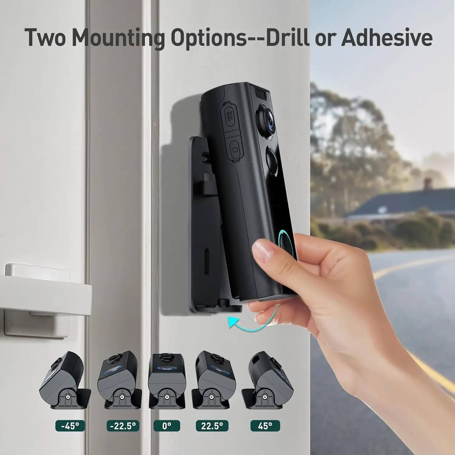 Wireless Video Doorbell With Two-Way Audio, Motion Detection, Night Vision, And Doorbell Alerts