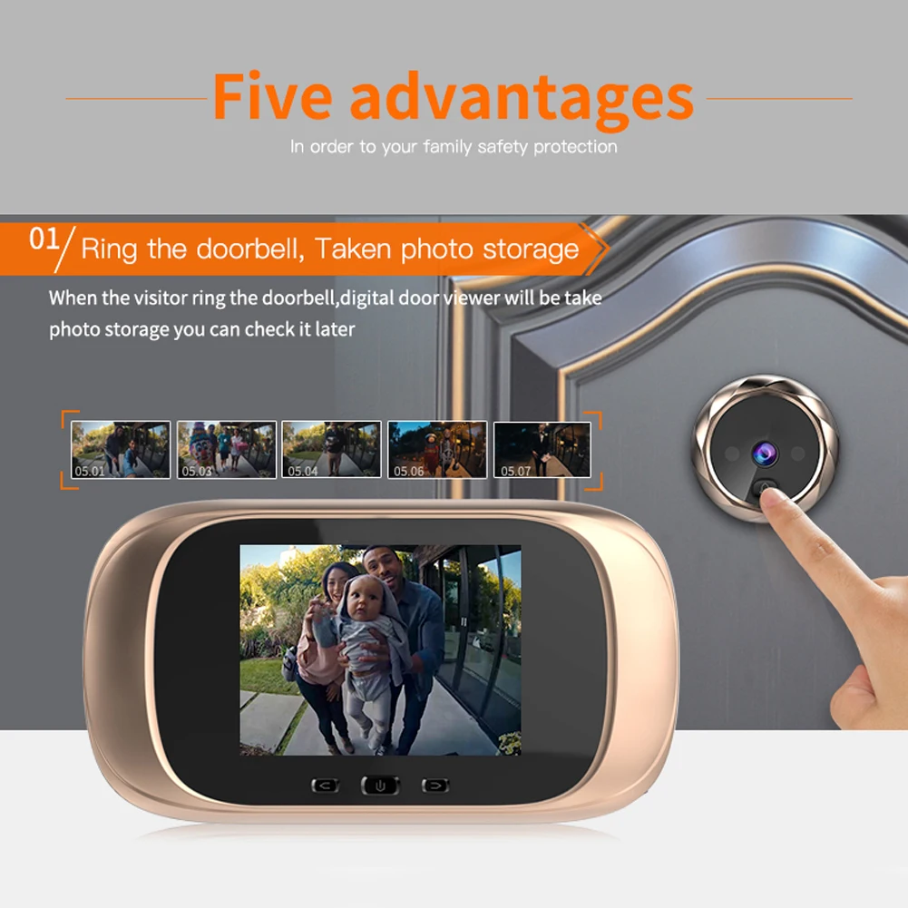 High-Definition Outdoor Doorbell with Integrated P...