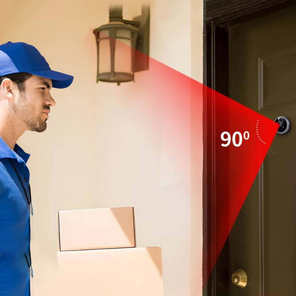 Smart Wireless Peephole Door Camera With Infrared Night Vision