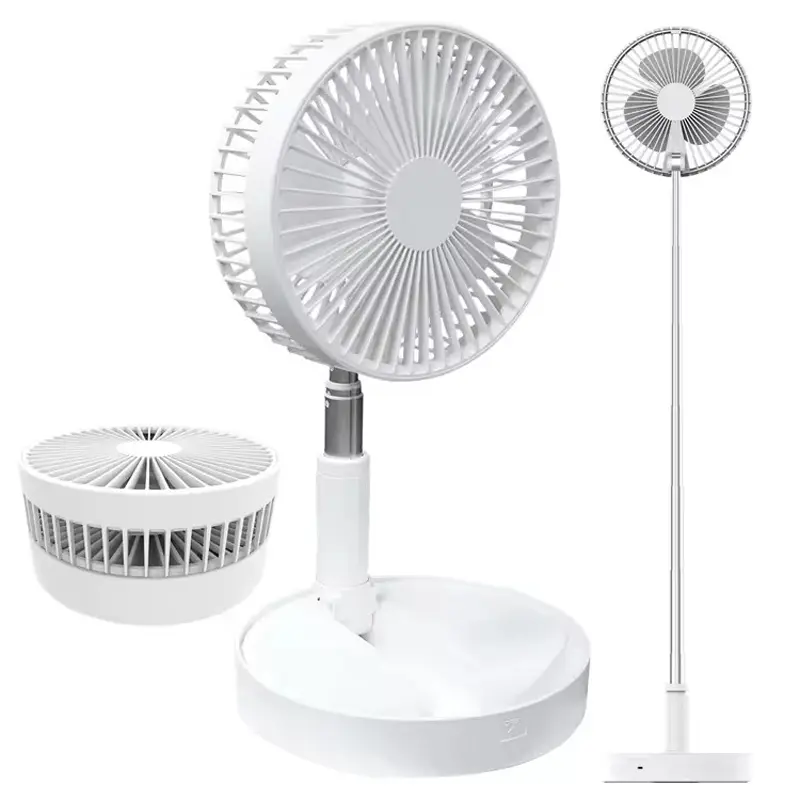 Portable Fan Rechargeable Mini Folding Telescopic Floor Low Noise Fan
